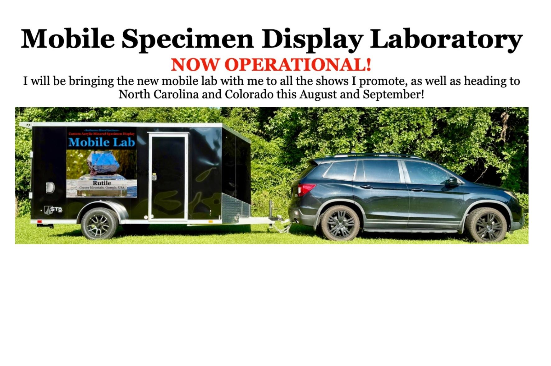 Mobile Specimen Display Laboratory advertisement